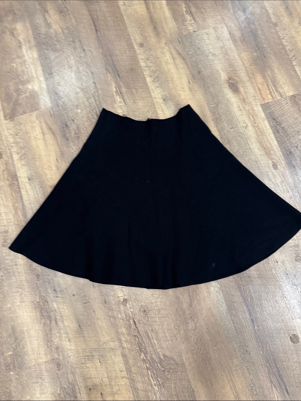 Ann Taylor Factory Black Circle Skirt with Flared Hem